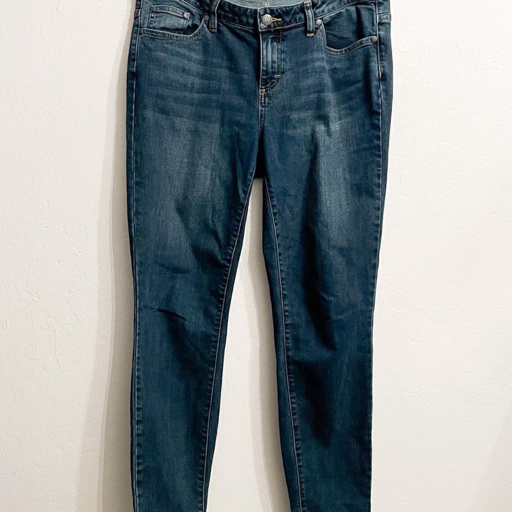 PRANA Skinny Denim Jeans Dark Wash Stretch Size 10 / 30‎ Inseam